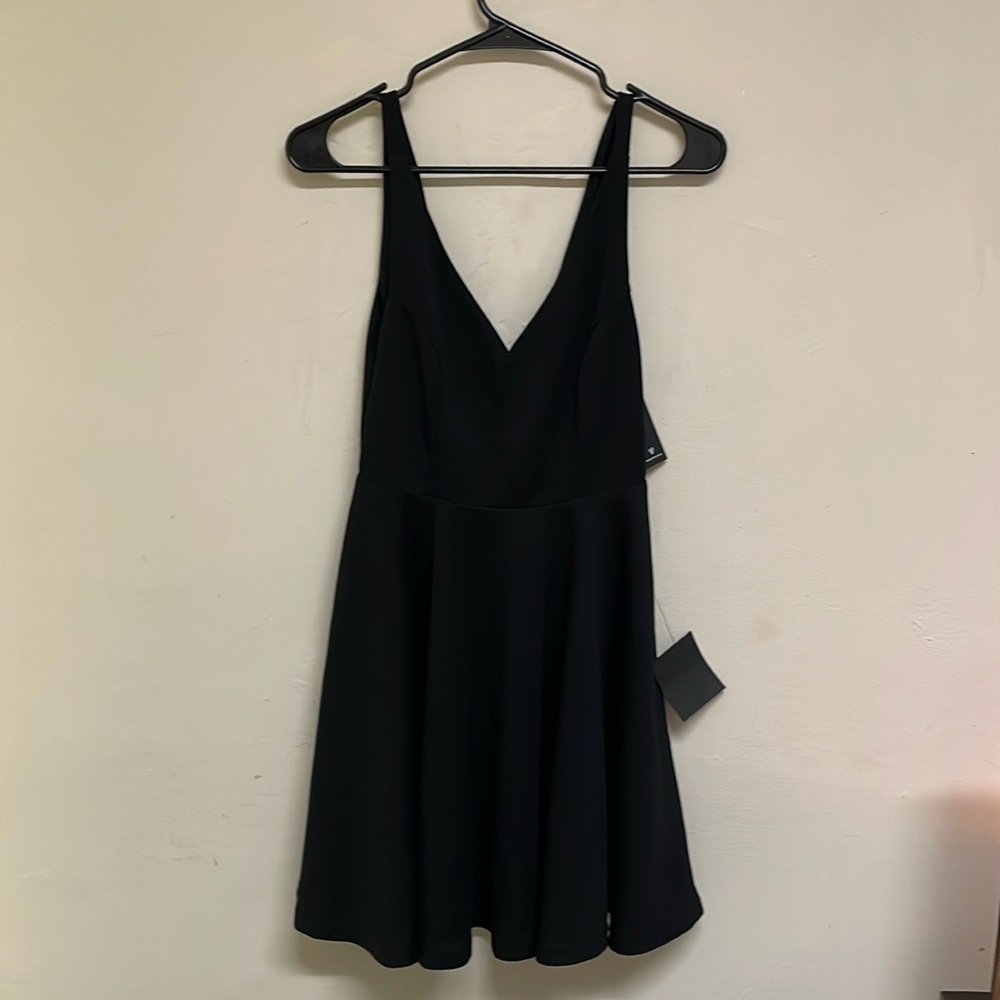 Small, black skater dress